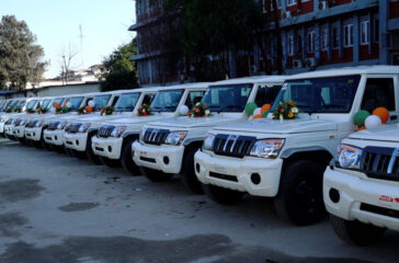 Government of India hands over 61 vehicles for elections