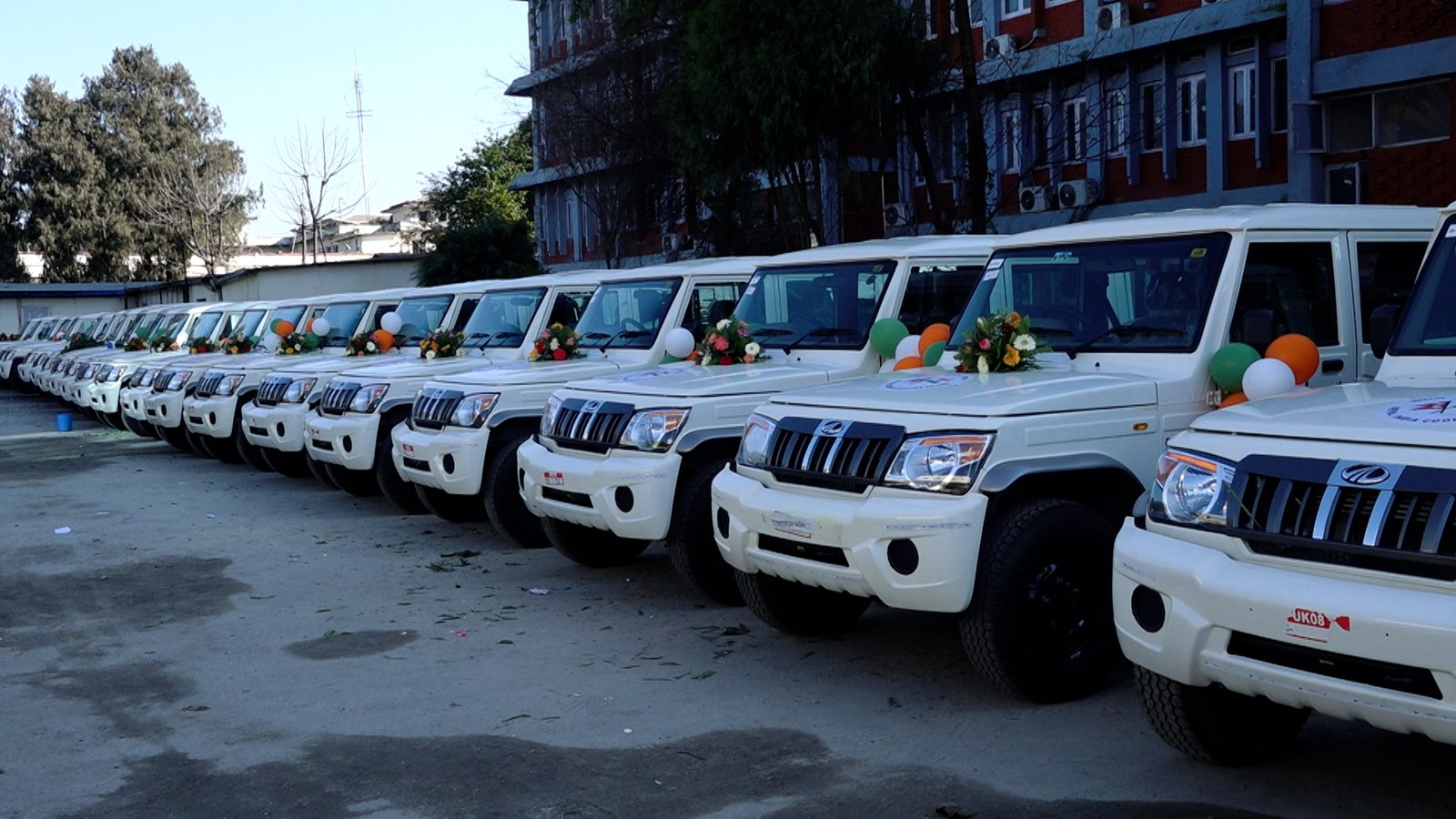 Government of India hands over 61 vehicles for elections