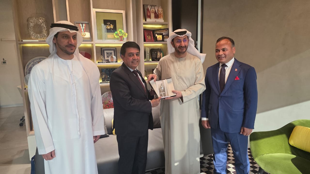 Meeting between Federation President Dhakal and Secretary of the UAE Ministry of Finance