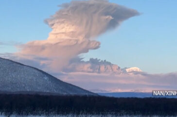 Russia's Shiveluch volcano erupts twice in one day