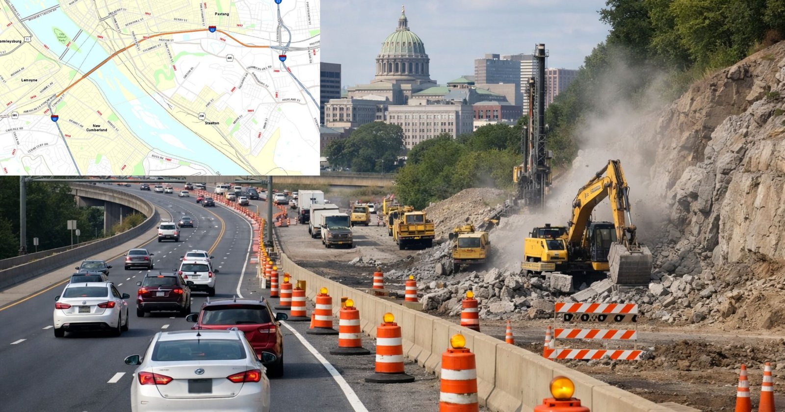 Blasting to Resume Next Week Along NB I-83 in Harrisburg Region