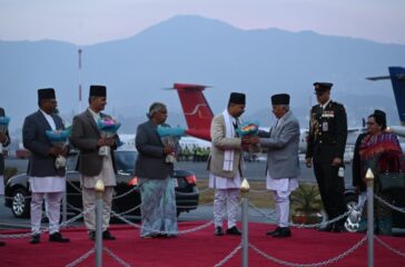 President returns home after official visit to Japan