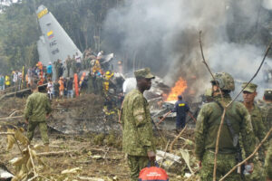Military plane crash in Colombia-