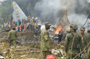 Military plane crash in Colombia-