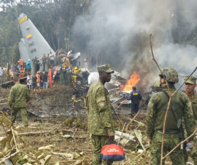 Military plane crash in Colombia-