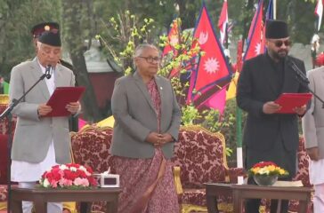 Newly appointed Prime Minister Shah takes oath