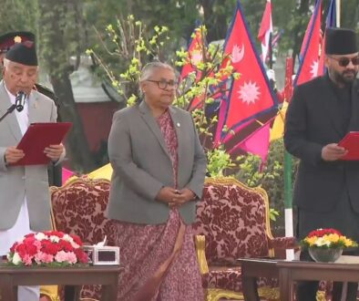 Newly appointed Prime Minister Shah takes oath