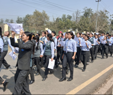 Students protest demanding justice for Inisha