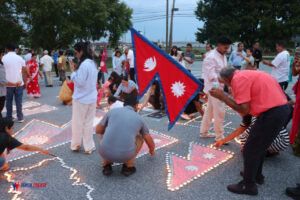 Candlelight vigil in Harrisburg in memory of Rasuwa flood victims