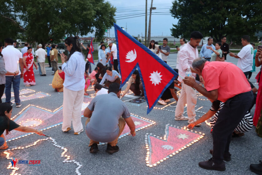 Candlelight vigil in Harrisburg in memory of Rasuwa flood victims