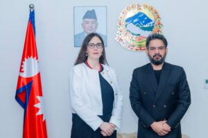 Megan Bouldin was honored to meet Prime Minister Balendra Shah