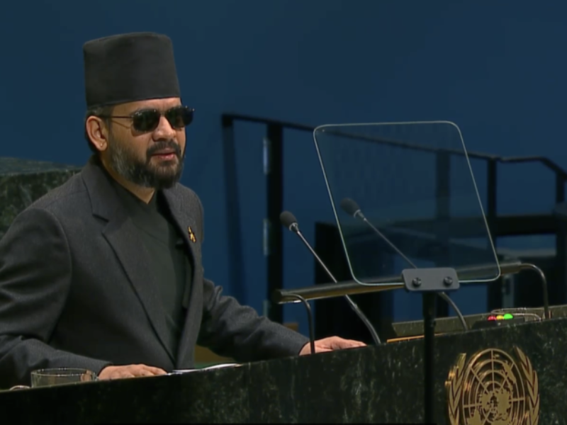 Pm Balendra speak to the un  Assembly