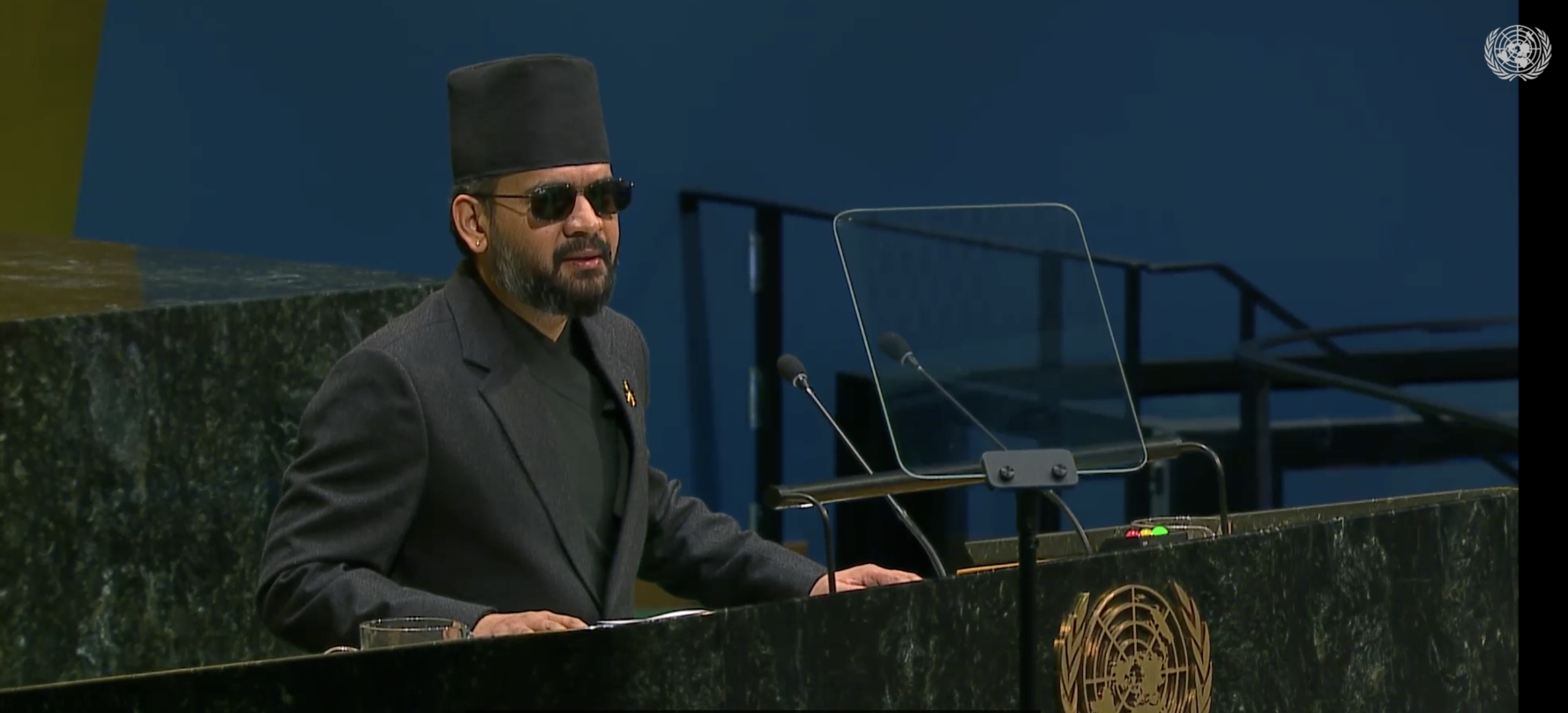 Pm Balendra speak to the un  Assembly